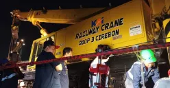 KAI memastikan jalur kereta di sekitar Stasiun Kedunggedeh, Kabupaten Bekasi, kembali normal setelah terganggu KA Purwojaya (58F) anjlok. (Sumber: Dok. KAI)