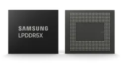 Chip DRAM LPDDR5X produksi Samsung siap digunakan untuk iPhone 18, menandai peningkatan RAM standar di semua seri. (Sumber: Dok/Samsung)
