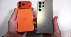 Uji kecepatan HP flagship iPhone 17 Pro Max dan Samsung Galaxy S24 Ultra. (Sumber: YouTube/ Nick Ackerman)