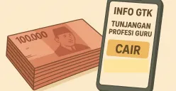 Ilustrasi pencairan TPG dan status bisa dicek melalui Info GTK.