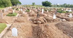 Tanah urugan di makam TPU Tegal Alur, Kalideres, Jakarta Barat. (Sumber: Istimewa)