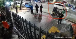 Tangkap layar aksi pencopetan di depan Gereja Katedral, Sawah Besar, Jakarta Pusat, pada Sabtu, 25 Oktober 2025. (Sumber: Istimewa)