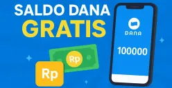 Klaim saldo DANA gratis langsung cair menggunakan aplikasi penghasil uang (Sumber: AI)
