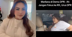 Aksi Lisa Mariana Ikut Demo dan Semangati Masyarakat: Fokus ke DPR, Jangan Mau Ditindas! (Sumber: Instagram/lisamarianaaa dan Instagram/mediasi_channel)