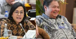 Airlangga Hartarto memberikan klarifikasi di Istana Kepresidenan terkait isu pengunduran diri Menteri Keuangan Sri Mulyani, 31 Agustus 2025. (Sumber: Instagram)