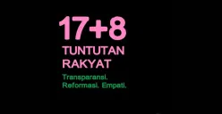 17+8 tuntutan rakyat di media sosial, desak pemerintah dan DPR (Sumber: Instagram/@jeromepolin)