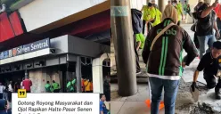 Viral Video Gotong Royong Masyarakat dan Ojol Rapikan Halte Pasar Senen, Netizen: Media Luar Harus Lihat Ini (Sumber: TikTok/jaki.siojol)