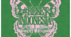 Di tengah gelombang aksi demonstrasi, muncul identitas visual pergerakan bernama Brave Pink dan Hero Green di media sosial. (Sumber: X/@wishiwereocean)