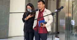 Komisioner Pemantauan dan Penyelidikan Komnas HAM, Saurlin P Siagian, saat ditemui Mabes Polri, Selasa, 2 September 2025. (Sumber: Poskota/Ali Mansur)