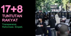 Viral di medsos, 17+8 tuntutan rakyat, ini isinya. (Sumber: Istimewa)