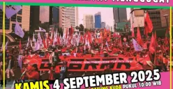 Info demo Kamis, 4 September 2025 (Sumber: Instagram @kabarburuh)