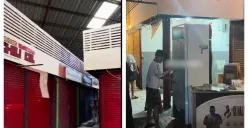 Sejumlah gerai UMKM makanan angkat kaki secara massal dari District Blok M, Jakata Selatan. (Sumber: TikTok/@azkaayepee)