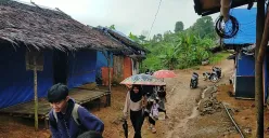 Suasana warga korban bencana banjir bandang di Kecamatan Lebakgedong, Kabupaten Lebak. (Sumber: Dok. Warga)