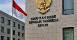 Gedung KBRI Berlin di Clara Wieck Strasse, pusat diplomasi Indonesia di Jerman yang kini membuka peluang karier baru bagi WNI.