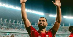 Potret bek Persija Jakarta, Jordi Amat saat berseragam Timnas Indonesia. (Sumber: Instagram/@TimnasIndonesia)