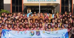 Wali Kota Depok, Supian Suri dan para peserta World Muslim Scouts Jamboree 2025 (Sumber: Diskominfo Depok)