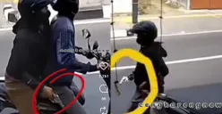 Tangkap layar aksi pelaku curanmor bersenpi yang digagalkan warga di Cengkareng, Jakbar, Minggu, 7 September 2025. (Sumber: Instagram @cengkarengnews)