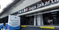 Wajah baru Halte Transjakarta Senen 'Jaga Jakarta'. (Sumber: Instagram/@jktcreativemedia)