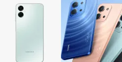Ilustrasi perbandingan ponsel Samsung A06 5G dan Xiaomi Redmi C. (Sumber: Xiaomi dan Samsung)