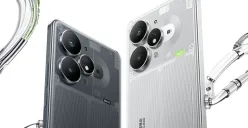 Tampilan desain HP Realme Neo 7 Turbo AI Edition. (Sumber: gizmochina)