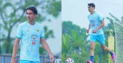 Potret pemain baru Persib, Andrew Jung (kiri) dan Federico Barba (kanan) yang bertekad bawa Maung Bandung raih kemenangan. (Sumber: Persib)