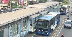 Potret transportasi umum Transjakarta. (Sumber: Transjakarta)