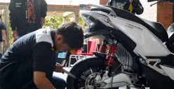 United menyediakan layanan servis terintegrasi untuk sepeda dan motor listrik, termasuk home service di Jabodetabek. (Sumber: Dok United E-Motor)