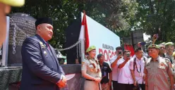 Bupati Bogor Rudy Susmanto meresmikan Tugu Juang Jonggol. (Sumber: Pemkab Bogor)