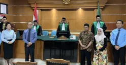 Sidang gugatan pembatalan pernikahan antara WNI dengan WNA Arab Saudi di Kantor PA Jakarta Barat, Kamis, 11 September 2025. (Sumber: POSKOTA | Foto: Pandi Ramedhan)