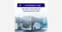 Halte Trans Metro Pasundan Leuwipanjang-Dago Lengkap dengan Cara Bayarnya (Sumber: Instagram/brt.metrojabartrans)