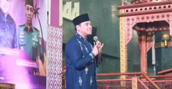Bupati Tangerang, Moch. Maesyal Rasyid dalam peringatan Maulid Nabi di Masjid Agung Al Amjad, Sodong, Tigaraksa, Kabupaten Tangerang. (Sumber: Dok. Diskominfo Kabupaten Tangerang)