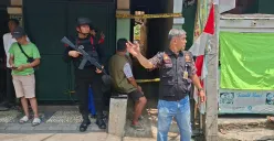 Lokasi ledakan di RT 03 RW 01, Kelurahan Pondok Cabe Ilir, Pamulang, Kota Tangerang Selatan, Jumat, 12 September 2025. (Sumber: Poskota/Angga Pahlevi)