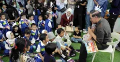 Gubernur Jakarta, Pramono Anung, saat meresmikan Happy Hope Preschool di Jalan Ampera Raya, Cilandak Timur, Pasar Minggu, Sabtu, 13 Agustus 2025. (Sumber: Kominfotik Pemprov Jakarta)