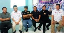 Relawan Prabowo melakukan rapat persiapan Apel Kebangsaan yang akan diselenggarakan 20 September 2025 di Padepokan Pencak Silat TMII, Jakarta. (Sumber: Istimewa)