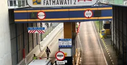 Pemprov Jakarta dan BPJT melakukan uji coba satu jalur di Tol Fatmawati secara gratis pada Senin, 15 September 2025. (Sumber: POSKOTA | Foto: M Tegar Jihad)