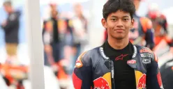 Pebalap Indonesia, Veda Ega Pratama raih runner-up Red Bull Rookies Cup 2025 dan resmi promosi ke Moto3 musim 2026. (Sumber: Instagram/@veda_54)
