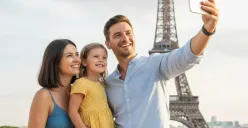 Contoh prompt Gemini AI edit foto liburan di luar negeri yang murah (Sumber: Poskota/Gemini AI)