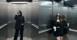 Tren foto AI bergaya di lift, cek prompt nya di sini. (Sumber: TikTok)