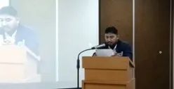 Ketua Umum Forum Pemuda-Pemudi Jakarta (FPPJ), Endriyansah, saat menyampaikan pernyataan terkait posisi Sekda DKI Jakarta. (Sumber: Istimewa)