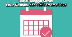 Daftar tanggal merah libur nasional dan cuti bersama 2026. (Sumber: Pixabay/Memed_Nurrohmad)