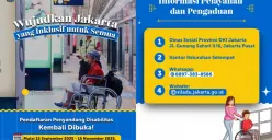 Pemprov DKI buka pendaftaran disabilitas 2025. Segera daftar untuk dapat manfaat Kartu Penyandang Disabilitas Jakarta (KPDJ) dengan tunjangan bulanan. (Sumber: Instagram/@dkijakarta, @dinsosdkijakarta)