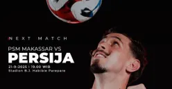 Ilustrasi link live streaming pertandingan Super League antara PSM Makassar vs Persija Jakarta. (Sumber: Instagram/@persija)