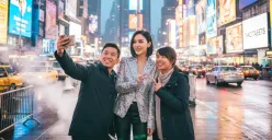 Ilustrasi foto bareng artis buatan Gemini AI. (Sumber: Poskota/Gemini AI.)
