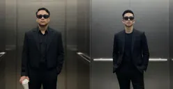 Tren foto Gemini AI cowok keren ala boss mafia di lift. (Sumber: X/@MikoLiko_)