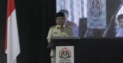 Gubernur Jakarta, Pramono Anung memberikan sambutan peresmian Kampus PTIQ di Rorotan, Jakarta Utara, Selasa, 23 September 2025. (Sumber: Poskota/Muhammad Tegar Jihad)