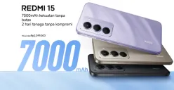 Redmi 15 Review Baterai 7000mAh, Layar 6.9 144Hz, Harga Rp 2.1 Juta. Cocok untuk gamerm dan content creator yang butuh daya tahan ekstra. Tersedia mulai 25 September 2025. (Sumber: mi.co.id)
