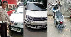 Kolase kendaraan yang terlibat kecelakaan di Jalan Kembangan Baru, Kembangan, Jakarta Barat, Kamis, 25 September 2025. (Sumber: Istimewa)