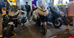 MForce tampil di IMOS 2025 kenalkan sejumlah model sepeda motor dengan harga mulai Rp23 jutaan. (Sumber: POSKOTA | Foto: Erwa)