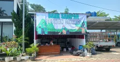 Bank sampah di DPRD Kabupaten Bogor, ubah sampah jadi punya nilai ekonomis. (Sumber: Poskota/Giffar Rivana)