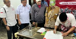 Konsolidasi para pedagang se-Jakarta dari lintas organisasi menolak Raperda KTR di kawasan Jakarta Selatan, Jumat, 26 September 2025. (Sumber: Poskota/Pandi Ramedhan)